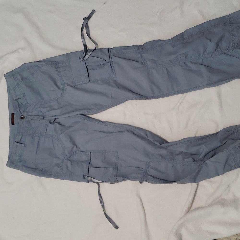 Dusty blue y2k cargo pants